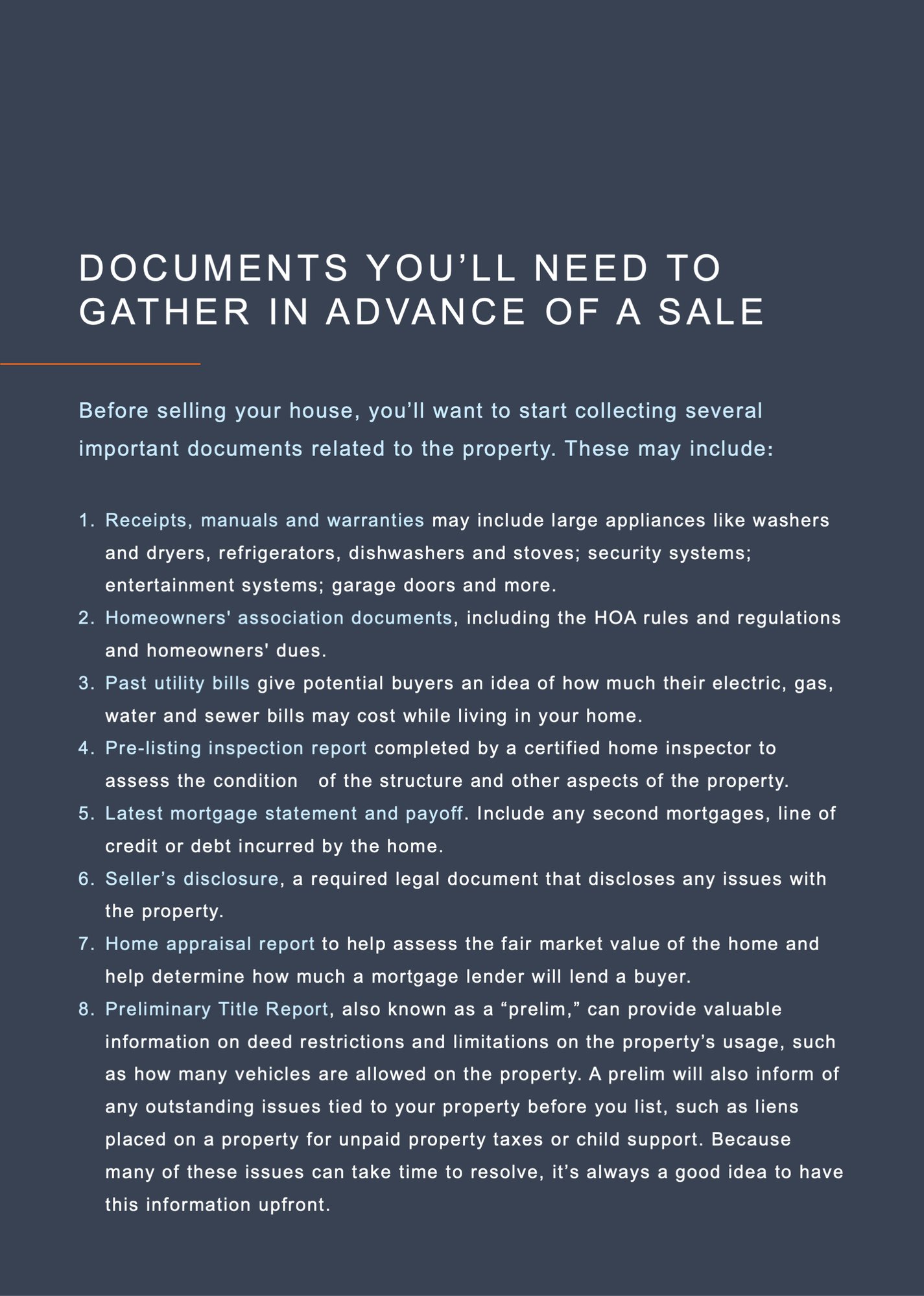 Pre-Listing Guide Slide6 Pre-Listing Guide Slide6