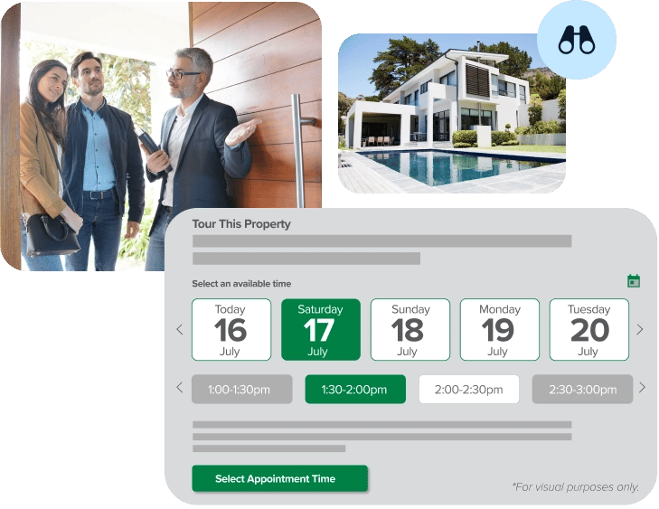 Real-Time Availability API Product Image with Agent Letting Buyers into a Home Real-Time Availability API Product Image with Agent Letting Buyers into a Home