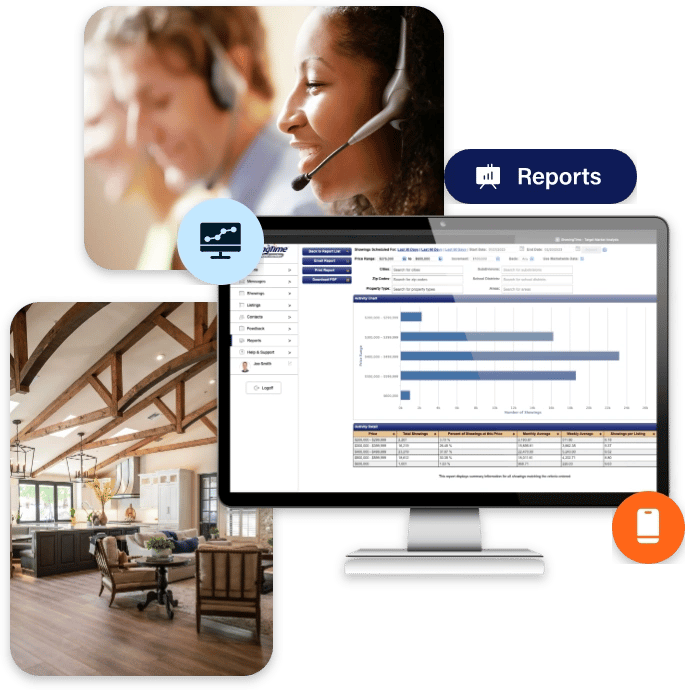 Appointment Center Desktop Product Image with Call Center Staff Appointment Center Desktop Product Image with Call Center Staff