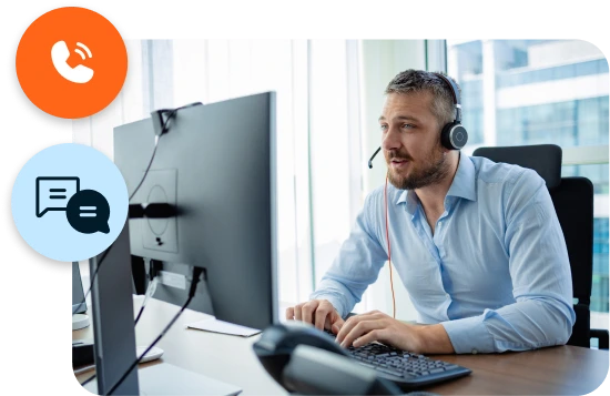 ShowingTime+ Customer Support Representative Working on Computer ShowingTime+ Customer Support Representative Working on Computer