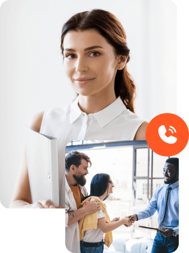 A smiling real estate agent, and two happy people shaking an agent's hand.  A smiling real estate agent, and two happy people shaking an agent's hand.