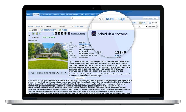 showingtime for the mls on a laptop computer showingtime for the mls on a laptop computer